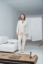 Load image into Gallery viewer, Alexander Wang, off- white leather blazer