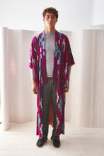 Load image into Gallery viewer, PURPLE SILK KIMONO