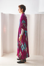 Load image into Gallery viewer, PURPLE SILK KIMONO