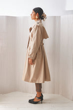 Load image into Gallery viewer, BEIGE LONG TRENCH COAT