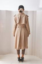 Load image into Gallery viewer, BEIGE LONG TRENCH COAT