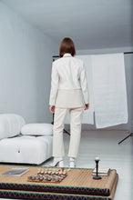 Load image into Gallery viewer, Alexander Wang, off- white leather blazer
