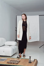 Load image into Gallery viewer, Massimo Dutti, off-white long blazer
