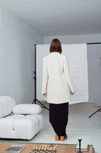 Load image into Gallery viewer, Massimo Dutti, off-white long blazer
