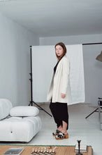 Load image into Gallery viewer, Massimo Dutti, off-white long blazer
