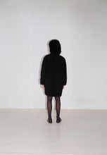 Load image into Gallery viewer, Black angora cardigan
