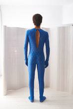 Load image into Gallery viewer, BLUE LACE JUMPSUIT

