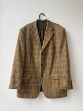 Load image into Gallery viewer, Brown checkered blazer
