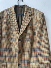 Load image into Gallery viewer, Brown checkered blazer
