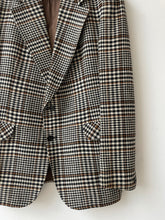 Load image into Gallery viewer, Grey checkered blazer
