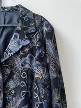 Load image into Gallery viewer, Flower embroidery Leather Jacket
