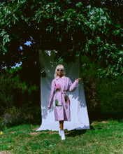 Load image into Gallery viewer, STINE GOYA FLORAL LILA LONG COAT
