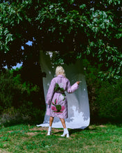 Load image into Gallery viewer, STINE GOYA FLORAL LILA LONG COAT

