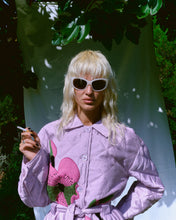 Load image into Gallery viewer, STINE GOYA FLORAL LILA LONG COAT
