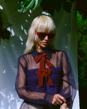 Load image into Gallery viewer, LA VESTE TRANSPARENT SHIRT WITH BOWS
