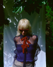 Load image into Gallery viewer, LA VESTE TRANSPARENT SHIRT WITH BOWS
